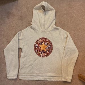 Girls Metallic Converse Logo Hoodie - NWOT